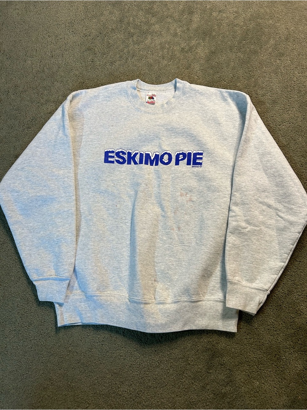 Vintage 90s Eskimoe Pie Ice Cream Crewneck Sweater Large Made In USA Promo